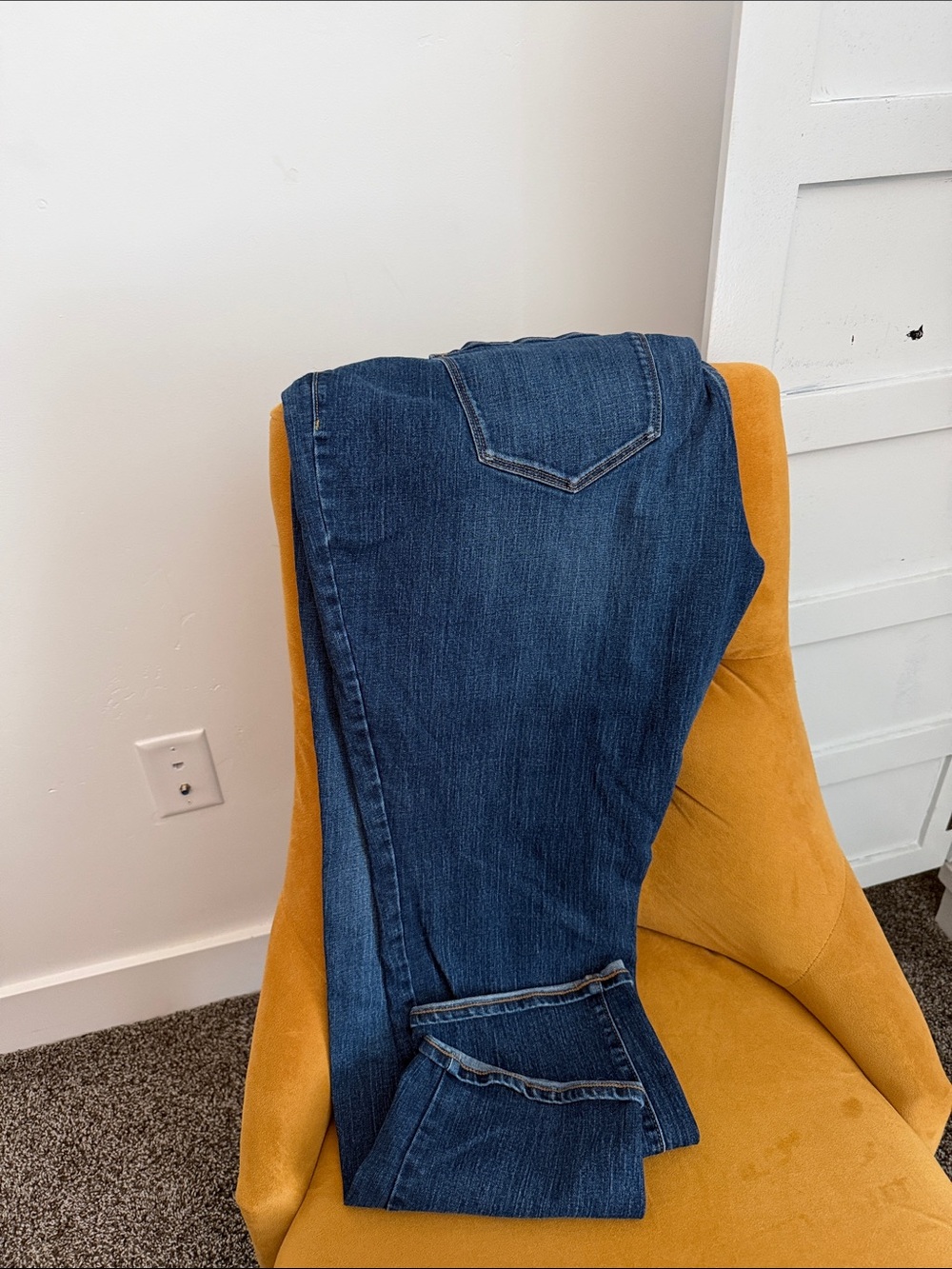 Old Navy Dark Blue Straight Leg Jeans